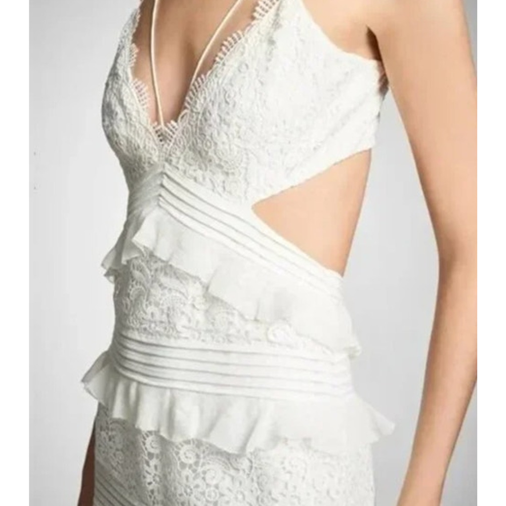 SACHIN + BABI Dress Size 14 Evening Gown NEW Nina Cream Lace Maxi Long Ivory - Picture 5 of 10